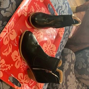 Black and Tan leather boots